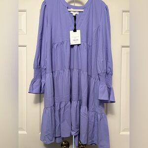 Pomander Place Lilac V-Neck Dress